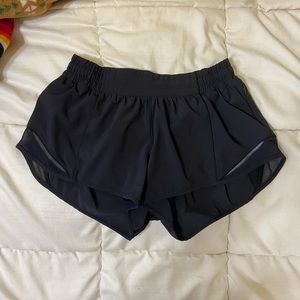 2.5” Black Hotty Hot Lululemon Shorts